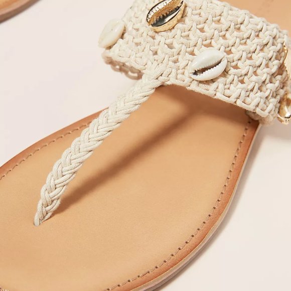 ANTHROPOLOGIE Salt + Umber Oceana Macrame Sandals Sz 10 - NIB!! - Picture 3 of 12